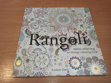 Rangoli - stress relieveing colouring book,
