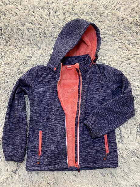 Dievčenská tenšia zateplená bunda, 158