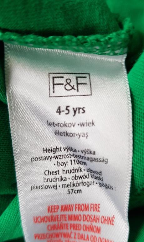 Zelené chlapč.tričko, f&f,110