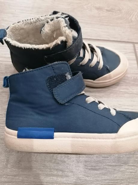 Modré kotníkove čižmičky, h&m,31