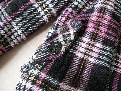 Dámska károvaná bunda/kabát, kenvelo,m