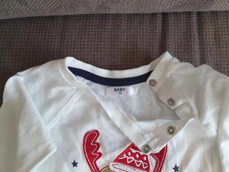 Vianočné tričko so sobíkom, 74