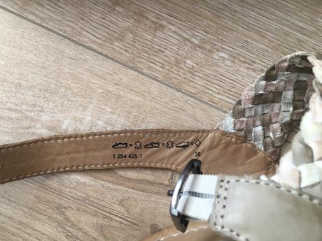 Kožené sandálky, 38