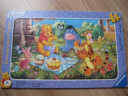 Puzzle, macko pooh, 15 dielikov, 