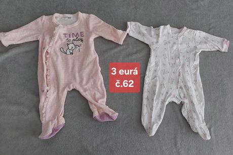 Oblečenie dievča veľkosť 56,62,68,74, 56