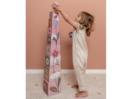 Little dutch kocky komín 10 ks kvety a motýle, 