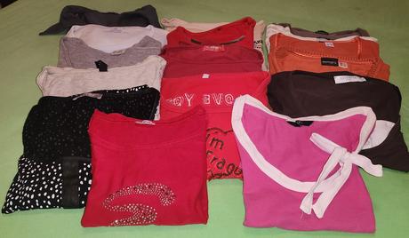 Balík dámskych tričiek s dlhým rukávom, s