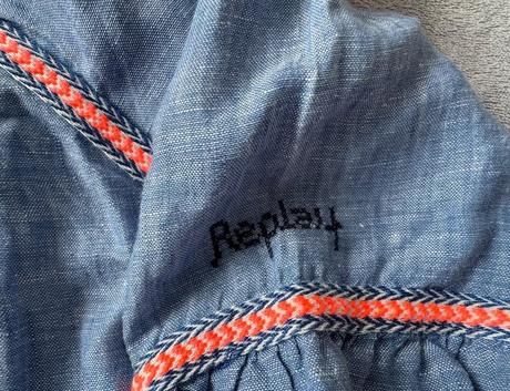 Replay denimové šaty s opaskom, replay,xs