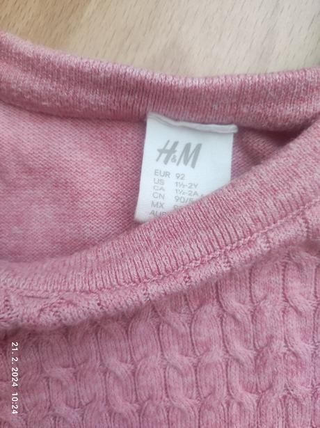 Šaty pre dievčatko 92, h&m,92