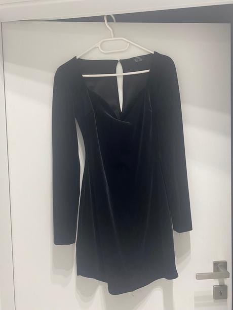 Semišové šaty bershka, bershka,m