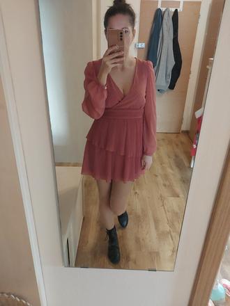 Krátke šifónové šaty, zara,s