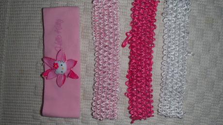 4x dievčenská čelenka do vlasov,