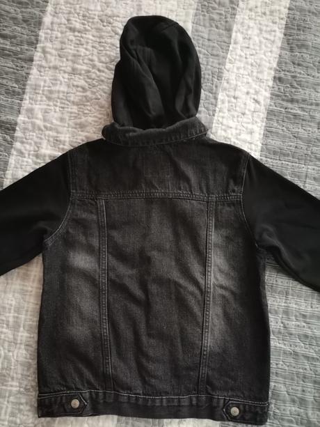 Chlapčenská čierna riflová bunda 152, pepperts,152