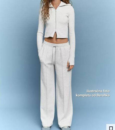 Jemná crop mikina na zips z modalovej zmesi, bershka,xs