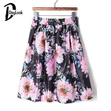 Graffiti midi vintage floral sukna s/m/l, l / m / s