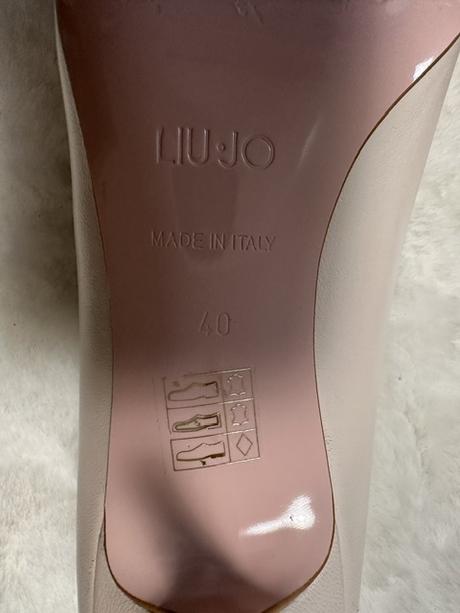 Ružovo-béžové kožené lodičky zn. liu jo originál, liu jo,40