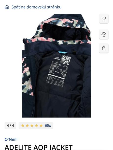 Lyžiarská súprava o'neill v.176 alebo xs/s, o'neill,176