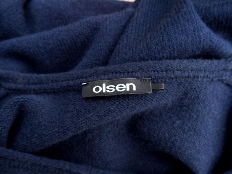 Olsen tmavomodrý teplý a mäkký pulóver, l