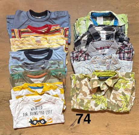 Taška s detským oblečením vel.74, 68–80