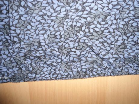 Jemne modro-sive tricko kvietky, xxl