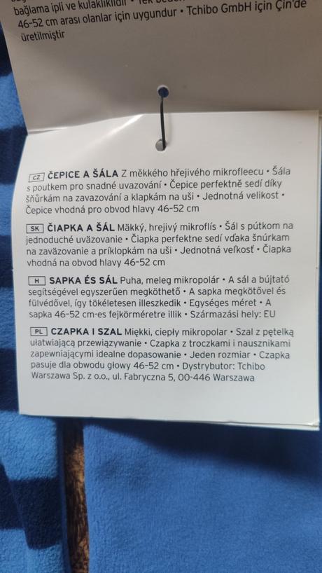 Prechodný set z jemného mikroflísu, tcm