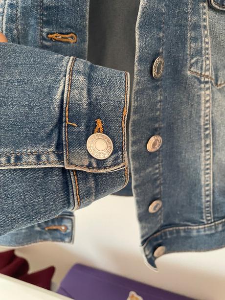 Rifľovú bunda, h&m,164