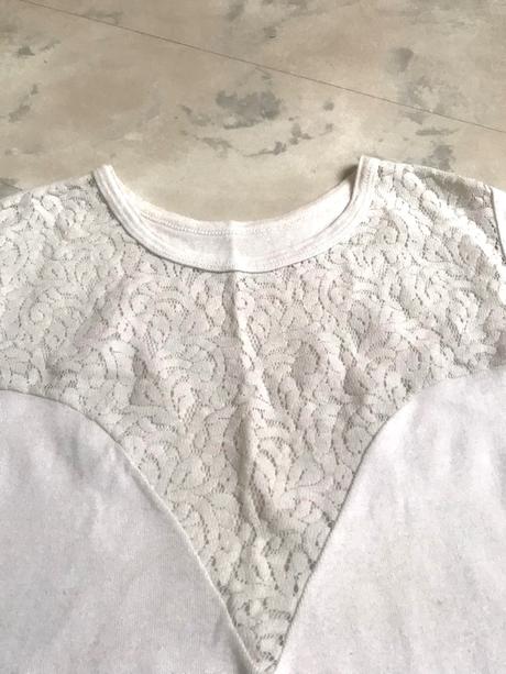 Tričko/ tielko s krajkou, l