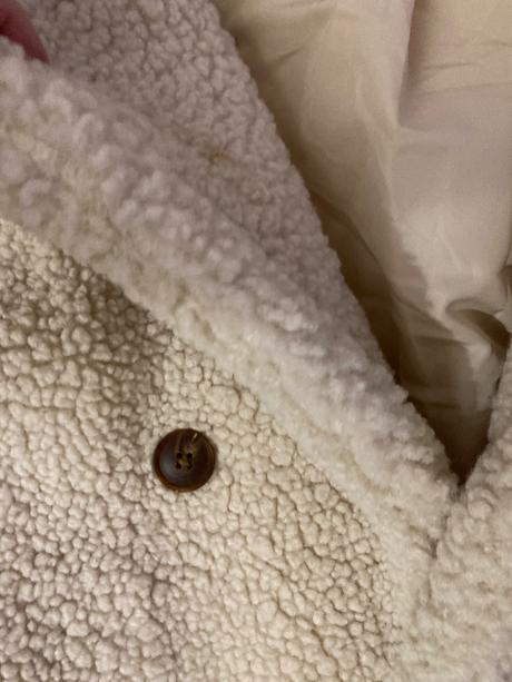 Krásny teddy kabát veľ.l/40, sinsay,l