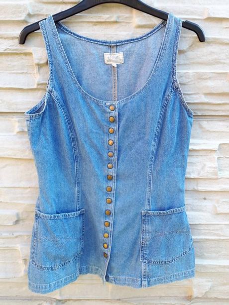 Riflová vesta s gombíkmi, s.oliver,s