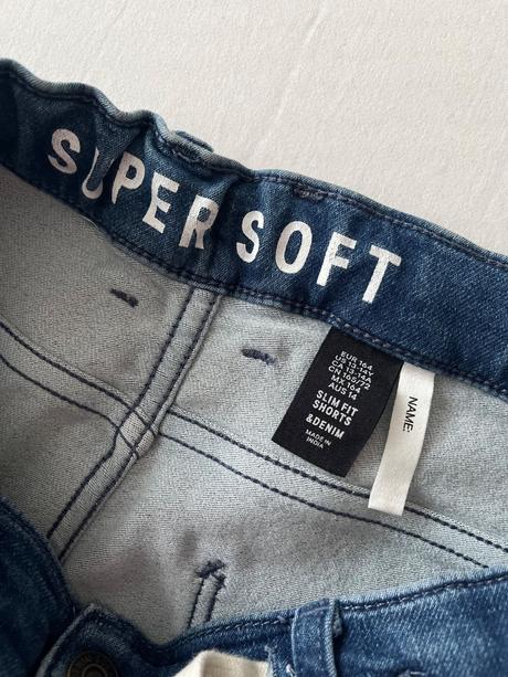 Super soft šortky, riflové kraťasy vel.164, h&m,164