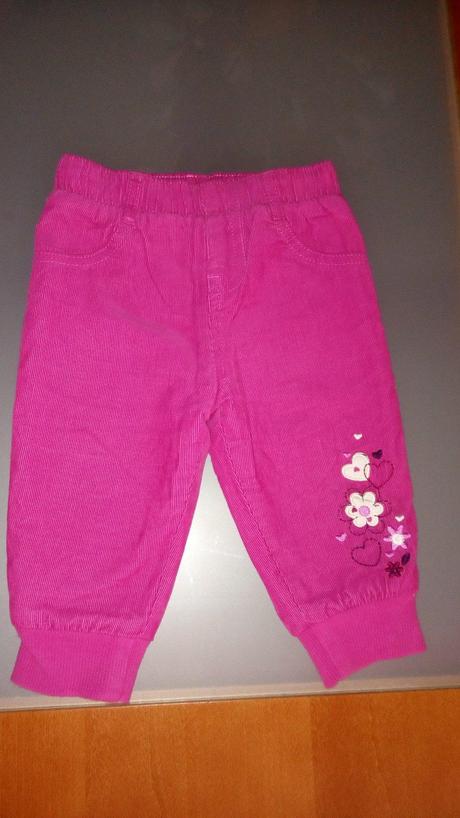 Zateplené menčestrové nohavice, f&f,74