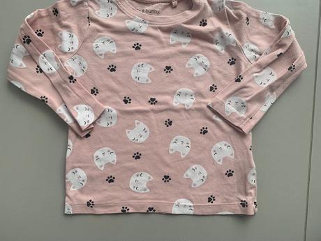 Tričko s mačičkami, fox & bunny,80