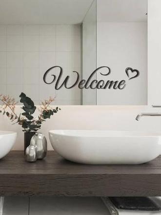 Nálepka na stenu welcome,