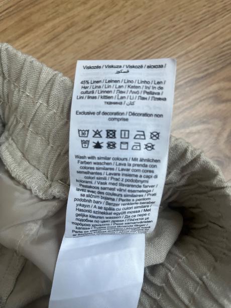 Ľanove nohavice, vero moda,m