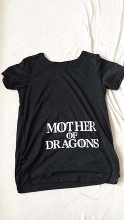 Tehotenské tričko mother of dragons, s