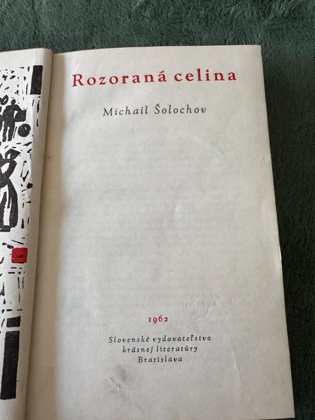 Šolochov michail. rozoraná celina,