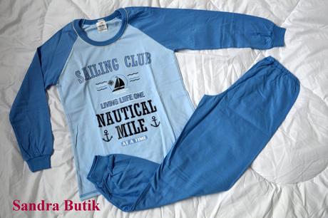 Detské bavlnené pyžamo auto pre -násť ročných, 140 - 176