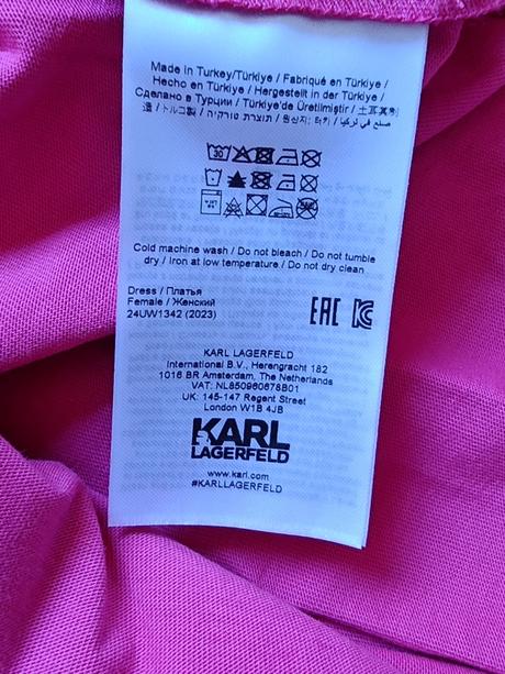 Karl lagerfeld icon originál letné šaty, xl