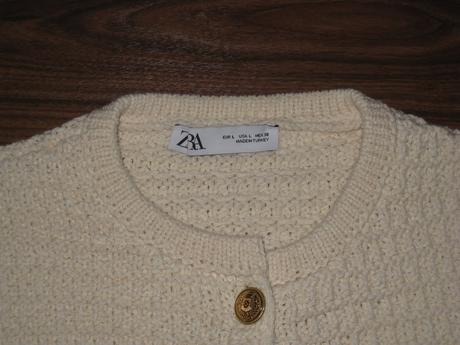 Pletený kardigán s 3/4 rukávom, zara,l