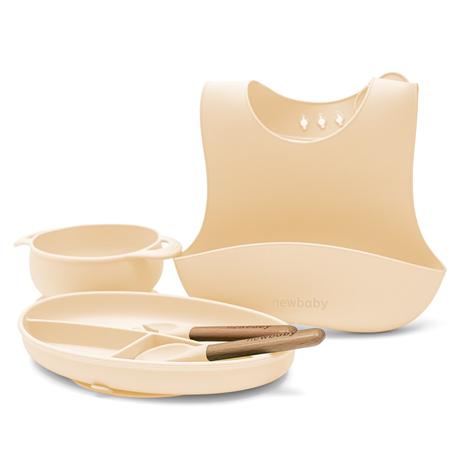 Detská silikónová jedálenská súprava new baby,