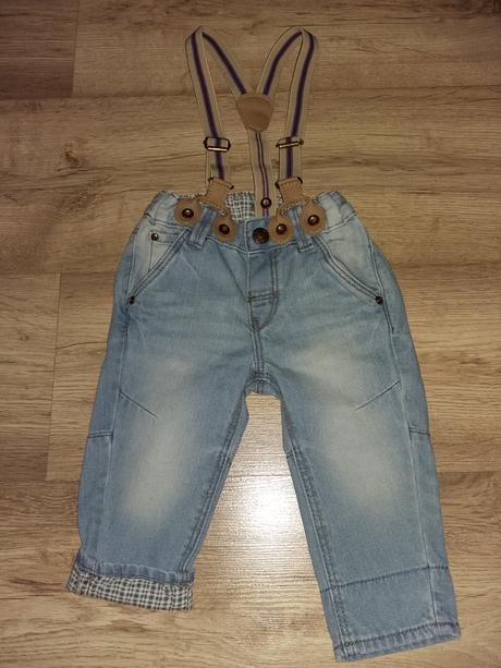 Nenosené rifle 4-6mes, h&m,68