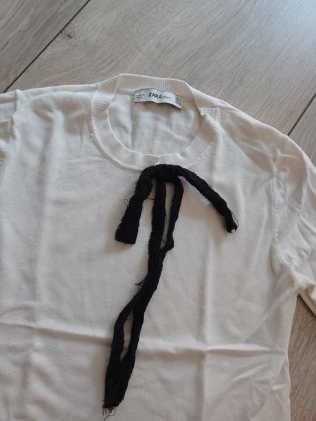 Tričko s mašlou, zara,m