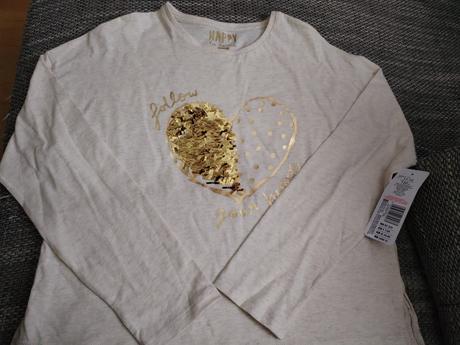 Tričko s flitrami, f&f,152