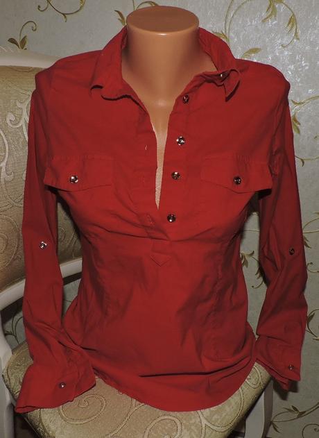 Damska červená košeľa,
