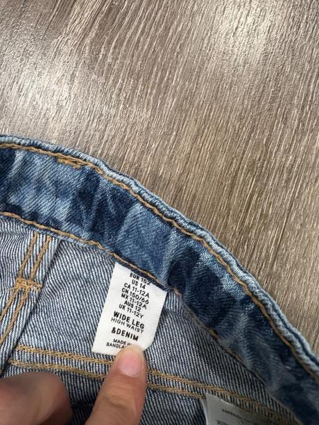 H&m dievčenské štylove široké rifle č.152, h&m,152