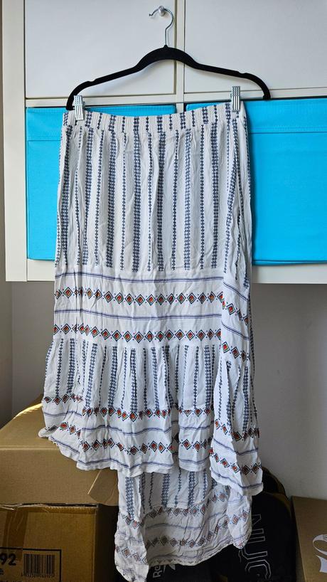 Asymetrická boho sukňa, rayon, značka vg edition, l