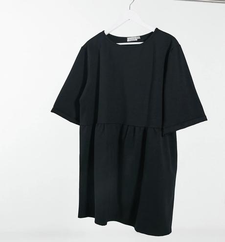 Úžasné čierne šaty/tunika, 48 / 50 / 52 / xxl / xxxl