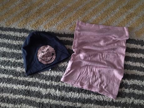 Čiapka smajlík a nákrčník 116/128, 116