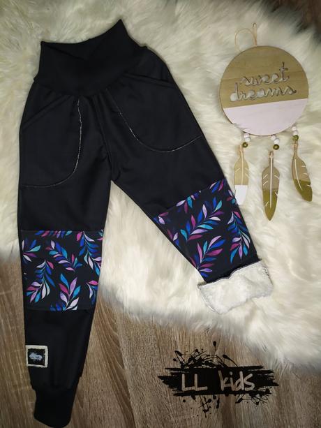 Barančekové softshellove nohavice na zimu, 86 - 128