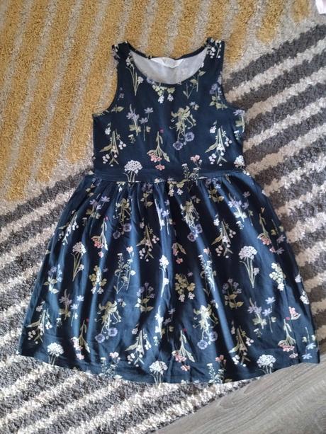 Kvetinkové šaty 122/128, h&m,122
